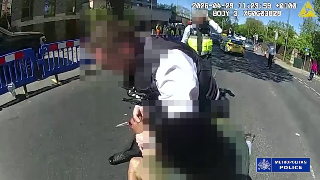 Watch: Police Taser suspect in Golders Green stabbings as officer screams: ‘Drop the f*****g knife’