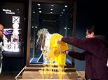 Four activists deny criminal damage after custard and crumble thrown at crown jewels display at the Tower of London
