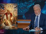 Jon Stewart spots uncanny resemblance in Trump’s now-deleted AI ‘Jesus’ meme