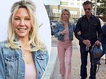 Heather Locklear and Lorenzo Lamas get affectionate for first time as she meets his kids after 6 MONTHS of dating