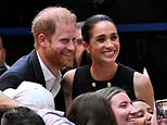 Awkward moment Channel Seven reporter ambushes an unimpressed Prince Harry for a selfie before he’s shooed away by security on third day of Sussexes’ Aussie tour