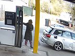 Fuel theft on the rise: Police release CCTV of woman in pyjamas ‘filling up car before driving off without paying’ amid soaring petrol prices