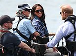 Meghan and Harry are escorted to a cruise on Sydney Harbour by NSW Police – after photos prove how YOU paid for HER to take a morning coastal walk