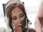 Bride’s white wedding dress is covered in black paint moments before she walked down the aisle in ‘revenge’ attack by her sister-in-law