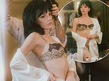 Lily Allen flaunts her incredible figure in a sizzling leopard print lingerie set for Intimissimi shoot