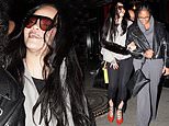 Rihanna giggles and leans on a friend as she stumbles out of Parisian restaurant at 6am following wild night out – as mother-of-three harks back to her Good Girl Gone Bad era