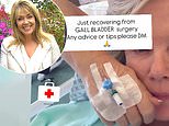 Homes Under The Hammer’s Lucy Alexander reveals she is recovering from gallbladder surgery as she posts photo from hospital bed