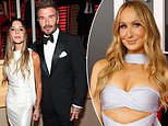 Awkward moment Victoria Beckham is encouraged to ‘smile’ more by comedian Nikki Glaser in front of A-list audience… and David’s face says it all