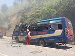 At least 13 people are killed and more injured after ‘explosive device’ went off in ‘terrorist attack’ on bus in Colombia