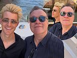 Doctor Who’s Russell T Davies, 62, and his boyfriend Oliver Cole, 27, enjoy a speedboat ride as they jet off on a romantic trip to Venice