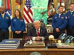 Artemis astronauts’ awkward reaction as Trump teases classified UFO files will be released ‘soon’