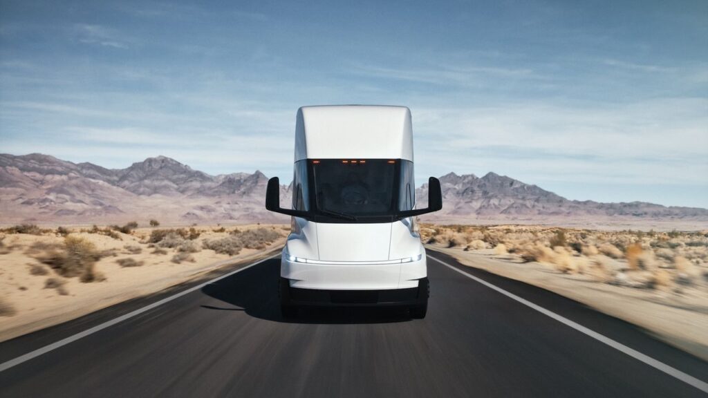 The first Tesla Semi finally rolls off the production line — 7 years after Elon Musk unveiled the long-haul EVs