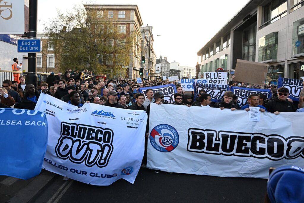 Chelsea fans send new message in protest against BlueCo ahead of Manchester United clash
