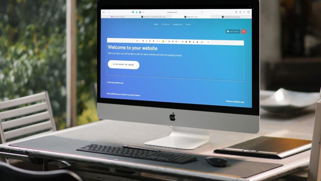 With WonderCMS, I was able to get my business online in just a few steps