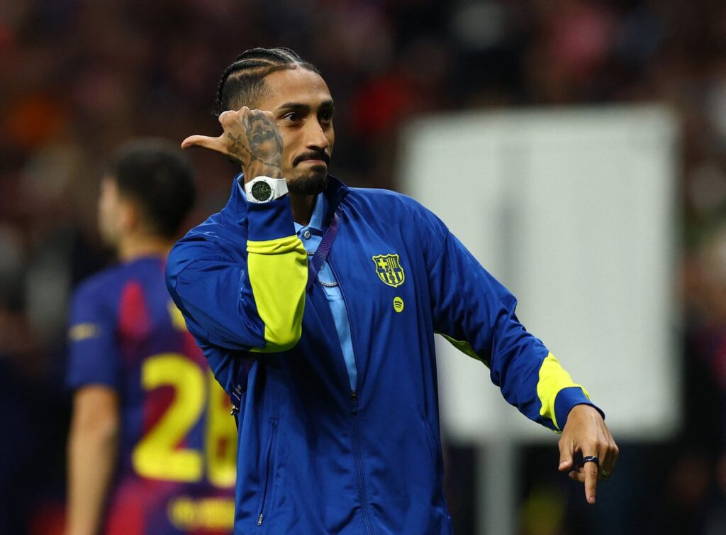 Raphinha claims Barcelona referee conspiracy in bizarre rant after Atletico Madrid defeat