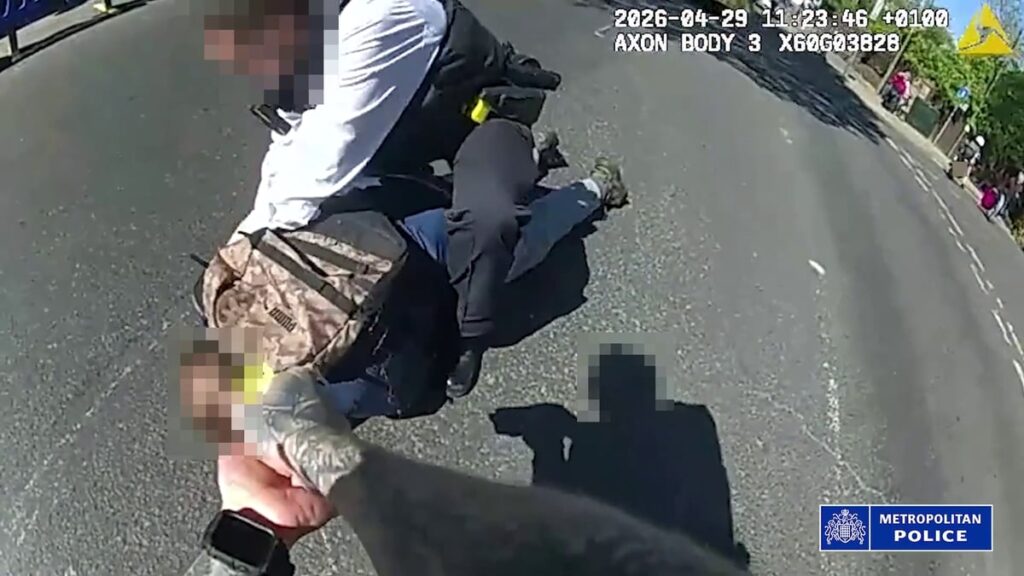Watch: Met Police bodycam footage at Golders Green stabbing