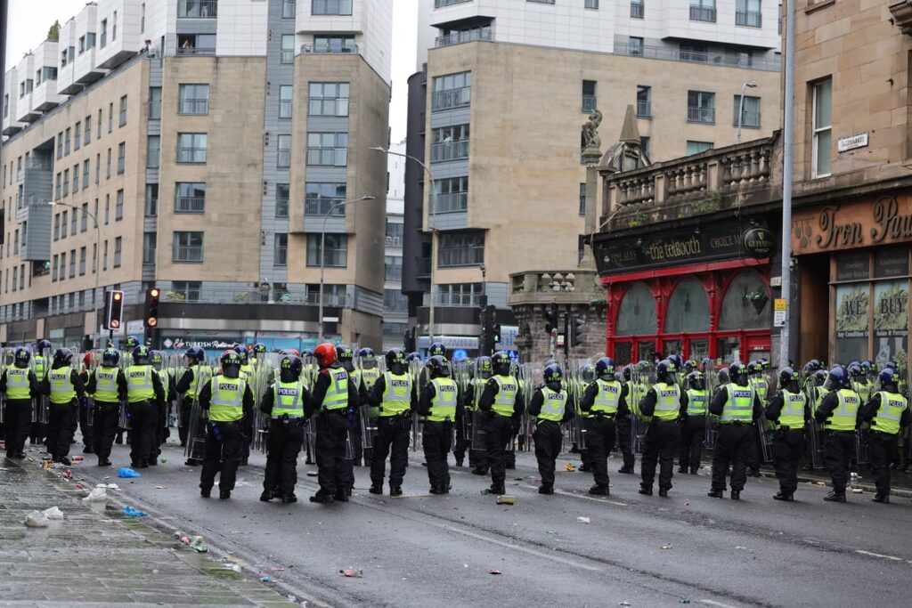 Police disperse crowds amid ‘disorder’ after Celtic’s Scottish Premiership win