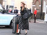 Princess Beatrice spotted loading personalised £2,000 Louis Vuitton suitcase into London taxi as sister Eugenie enjoys Sicily trip – two weeks after Fergie broke cover in Austria 