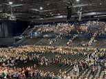 Peter Kay ‘bundled off stage’ as gig is abruptly halted after 45 minutes and fans are evacuated from arena – as teenager, 19, is held over ‘suspicious’ bag