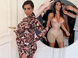 Kim Kardashian gets nostalgic as she shares throwbacks of her dazzling array of Met Gala looks over the years – and even THAT widely-mocked ‘couch dress’ gets a nod
