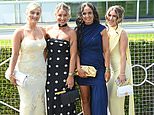 Fashion’s front-runners! Glamorous Chester racegoers don figure-hugging frocks and daring sleeveless dresses as they step out in style at the May Festival