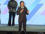 Moment Macron berates crowd in English for showing a ‘total lack of respect’ by making too much noise during speeches at Africa summit