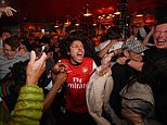 Arsenal fans paint North London red as they celebrate first Premier League win in 22 years