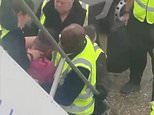 ‘Maniac’ sex criminal spits on British families as he is deported from UK on holiday flight to Turkey