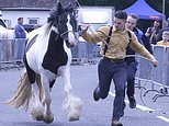 Villagers close roads and batten down the hatches as hundreds of travellers arrive for traditional 750-year-old horse fair