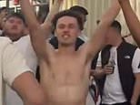 Topless Birmingham City youth player spotted supporting rivals Aston Villa in Istanbul ahead of Europa League final – days after club renewed his contract