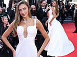 Zara McDermott shrugs off the drama as she makes a dazzling red carpet appearance in Cannes after becoming the victim of a vicious AI deepfake campaign with Joey Essex