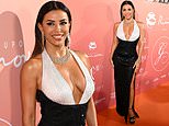 Eva Longoria, 51, shows off her incredible curves in a halterneck sequinned gown at Global Gift Gala during Cannes Film Festival