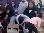 Hair-pulling brawl erupts at KINDERGARTEN graduation ceremony after mom, 28, was accused of hogging seats
