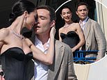 Ed Westwick and wife Amy Jackson forget the world is watching as they enjoy a VERY intimate moment during the Cannes Film Festival