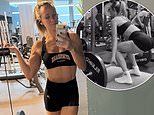 Chloe Madeley shows off her toned abs as the personal trainer hits out at supplements while building muscle in the gym