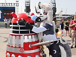 Ex-perspirate! Doctor Who fans swelter in their Dalek outfits as cosplayers brave the heat to dress up as their heroes for Comic Con London