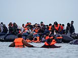 Britain’s broken borders: Channel migrants board dinghies in front of smirking gendarmes while France suspends checks for UK holidaymakers to ease getaway chaos