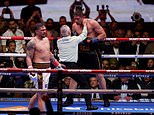Oleksandr Usyk earns controversial 11th-round stoppage win over kickboxer Rico Verhoeven to retain his WBC belt with Anthony Joshua in support – as Dutchman demands rematch and questions ref’s verdict