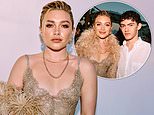 Braless Florence Pugh stuns in a sheer lace dress as she parties the night away with Joe Locke at swanky rooftop bash in sun-soaked Ibiza