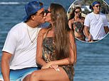 Venezuela Fury, 16, and her husband Noah Price, 19, kiss and make up after their newlywed tiff as they enjoy a PDA-filled stroll during their honeymoon in Marbella