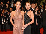 Spencer twins’ brave face at Cannes: Lady Kitty and Lady Amelia light up the red carpet days after ‘missing their estranged father’s fourth wedding in Arizona’