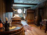 Spend a night in the past: Cruise line unveils ‘1896 Cabin’ complete with a barrel bar, a Victorian bunk bed…and a vintage wooden toilet seat