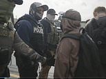 Chaos outside ICE detention center where hundreds of migrants are on hunger strike as protesters storm facility and senator is pepper-sprayed