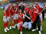 Piers Morgan responds in row over Arsenal’s celebrity fans being on the pitch for Premier League trophy lift