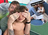 Professor Green rushes his five-year-old son to hospital after a painful accident on holiday
