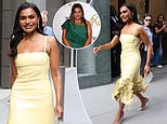 Fans beg Mindy Kaling to ‘admit she’s on Ozempic’ as she flaunts tiny waist after 40lbs weight loss
