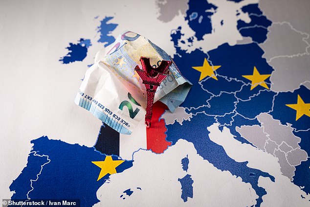 In shock: France could be heading for a recession after revised official figures showed the economy shrank by 0.1 per cent in the first quarter