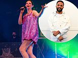 Sophie Ellis-Bexter storms the stage at Wychwood Festival as she steps in as headliner after Craig David furiously claimed his top slot was ‘cancelled at the last minute’