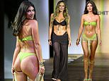 Love Island’s Samie Elishi and Millie Court put on VERY racy displays in skimpy thong bikinis as they take to the runway at White Fox show in Miami