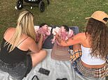 Jesy Nelson gives her beloved twin daughters Ocean and Story physiotherapy in sweet snap amid their heartbreaking SMA battle